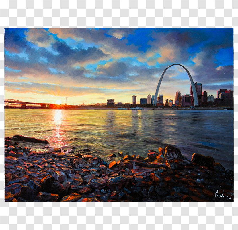 Skyline Panorama Cityscape Sea Bridge–tunnel - Dawn - St Louis Transparent PNG