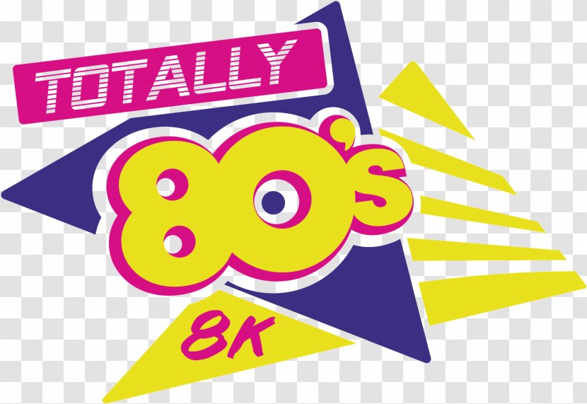 Totally 80s 8k - Yellow - Run The Valley Race Series Logo Sponsor Brand RunningRunning Poster Transparent PNG