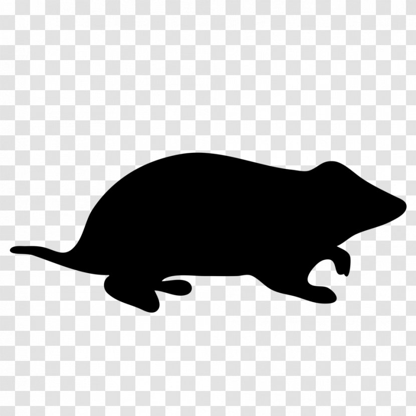 Hamster Silhouette Clip Art - Marine Mammal Transparent PNG