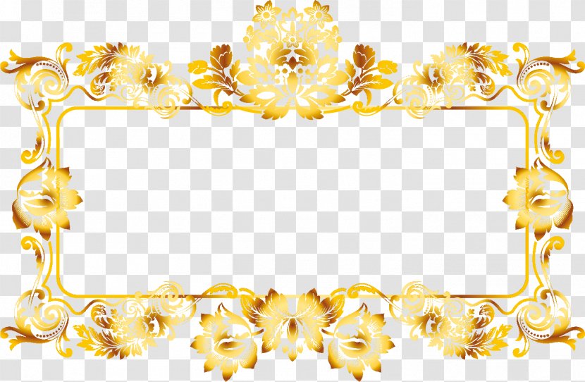 Picture Frames Download - Gold - рамка Transparent PNG