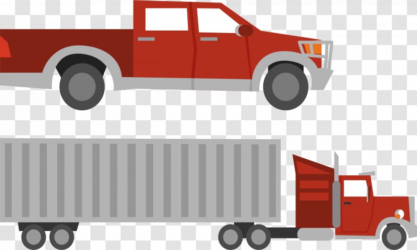 Cargo Truck Intermodal Container - Silver Transparent PNG
