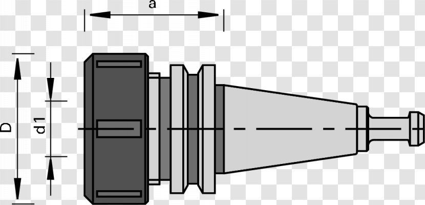 Collet Chuck Machine Drawing Tool - System - Dog Draw Transparent PNG