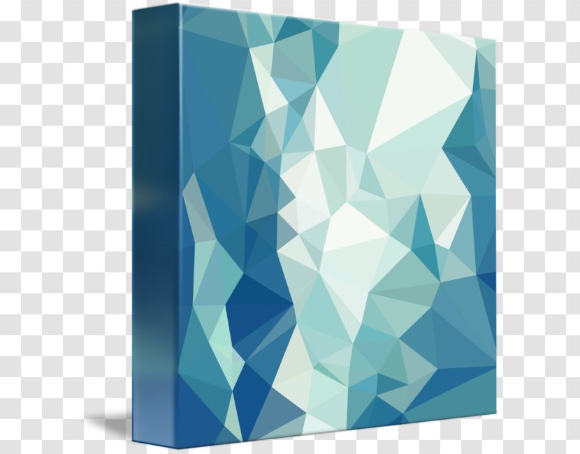 Turquoise Green Polygon - Abstract Transparent PNG