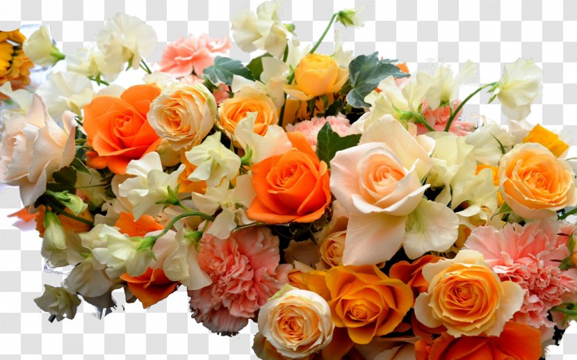 Flower Bouquet Garden Roses Desktop Wallpaper - Rose Family - Lily Of The Valley Transparent PNG