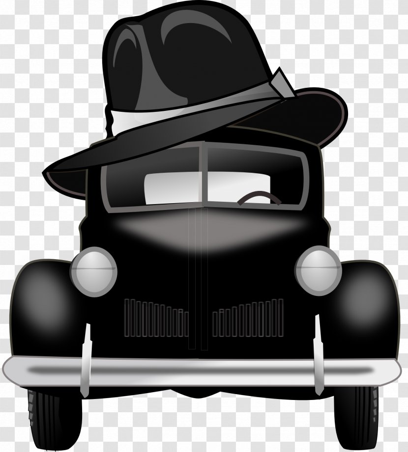 Cartoon Gangster Clip Art - Mode Of Transport - Car Transparent PNG