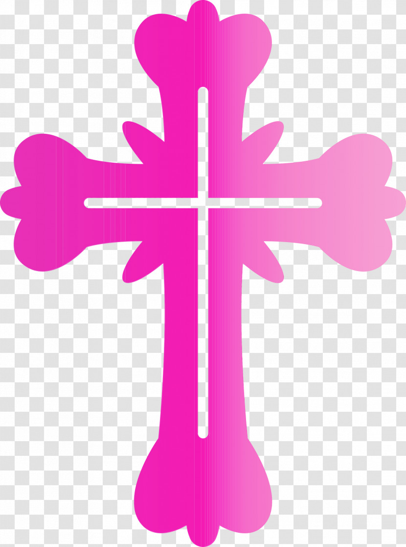 Cross Pink Symbol Magenta Religious Item Transparent PNG