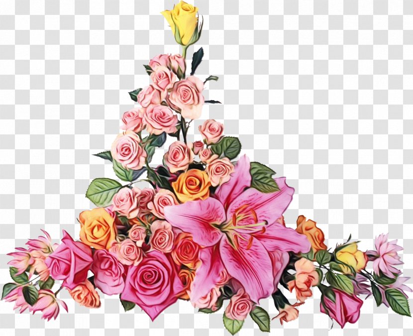 Flower Bouquet Lily Desktop Wallpaper Garden Roses - Floristry - Rose Order Transparent PNG