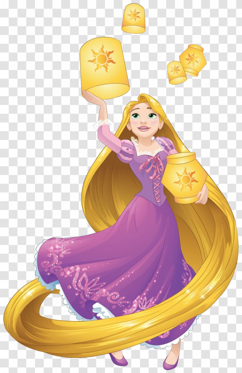 Rapunzel Wall Decal The Walt Disney Company Sticker - Fictional Character - With Lanterns Transparent PNG
