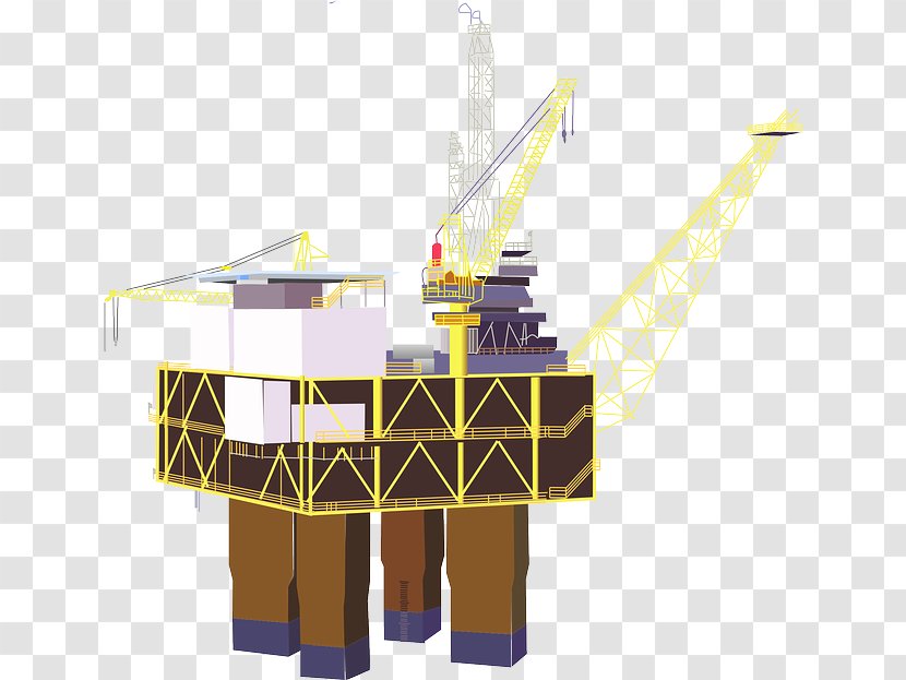 Oil Platform Drilling Rig Petroleum Clip Art - Structure - Brown Feathers Transparent PNG