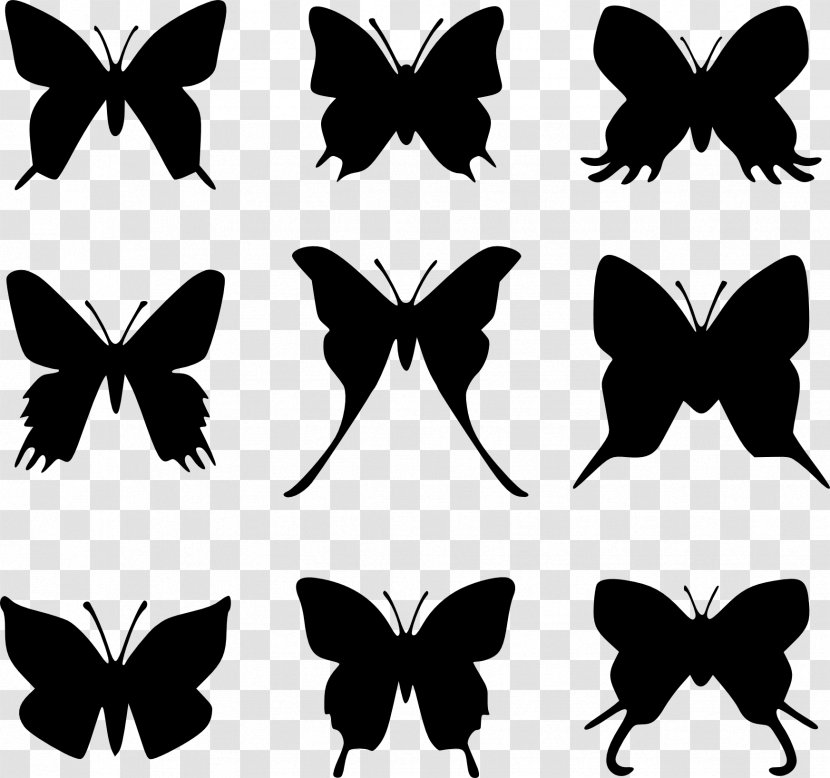 Butterfly Silhouette Clip Art - Moths And Butterflies - Decoration Transparent PNG