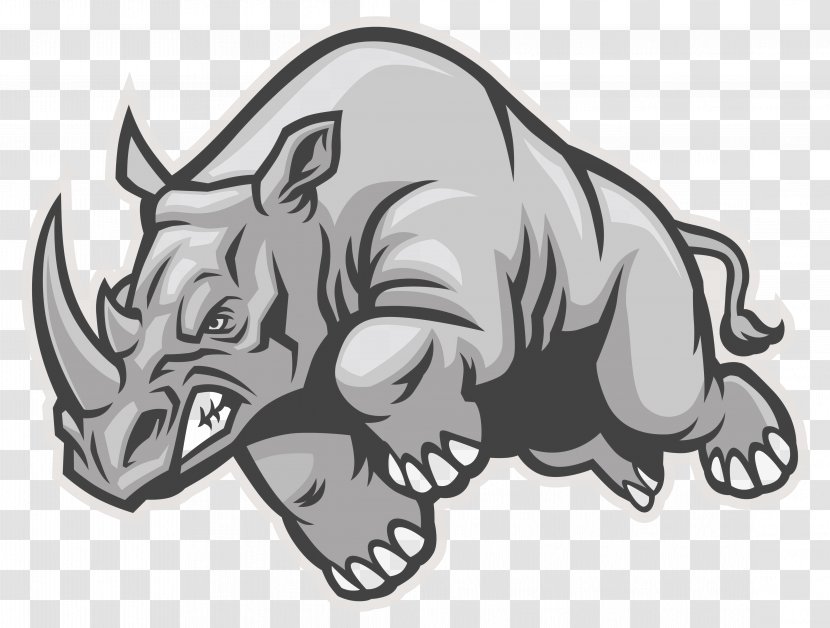 Rhinoceros Royalty-free Clip Art - Drawing - Rhino Transparent PNG