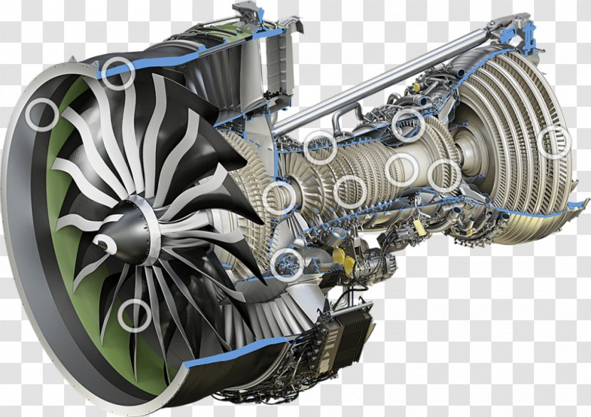 Boeing 777X Aircraft Engine General Electric GE9X GE90 - Ge90 Transparent PNG