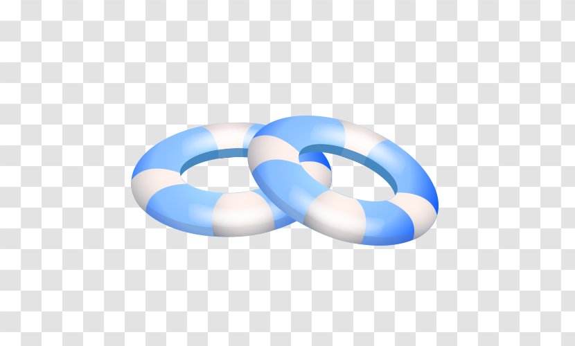 Blue White Ring - And Swim Picture Transparent PNG