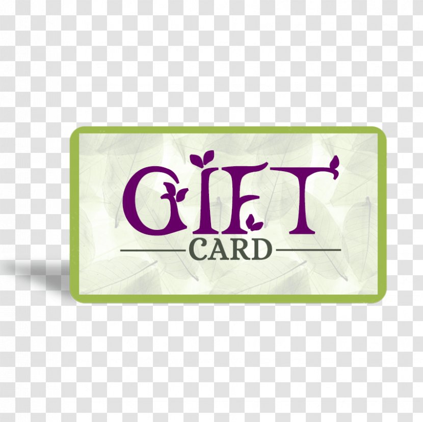 Gift Card Brand Font Rectangle - Leaf - Balloon Bundle Transparent PNG
