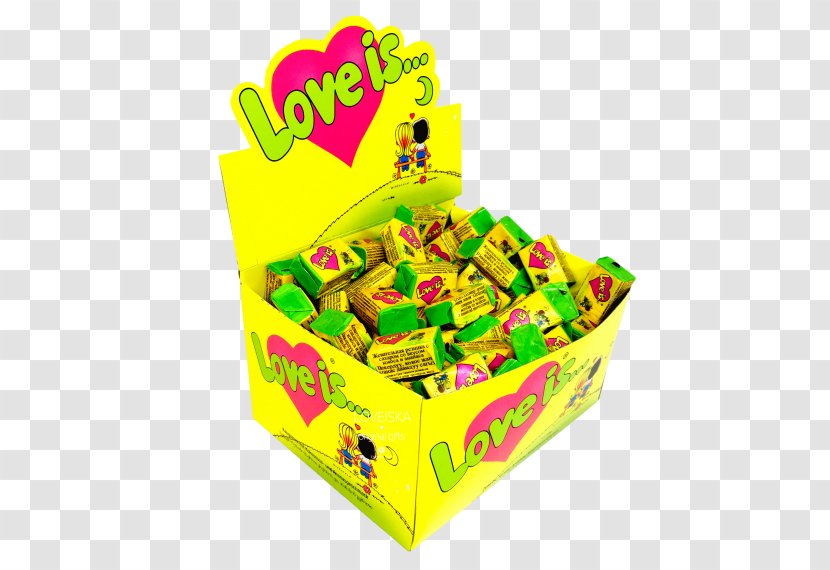 Chewing Gum Love Is... Pineapple Candy Taste - Is Transparent PNG