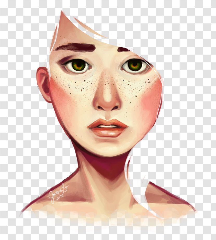Drawing Freckle Art Portrait - Painting Transparent PNG