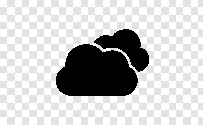 Cloud Computing Symbol Clip Art - Black And White Transparent PNG