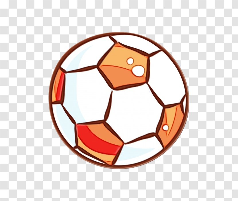 Soccer Ball - Painting - Orange Transparent PNG