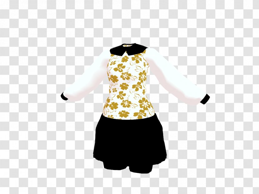 Sleeve Clothing DeviantArt Dress - White - Mmd Transparent PNG