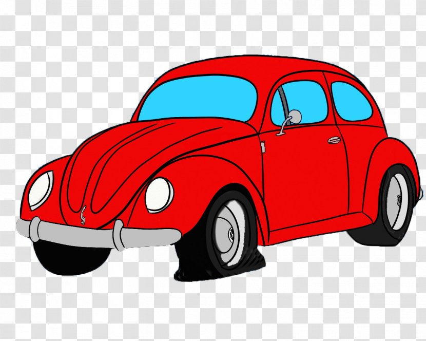 Volkswagen Beetle Car Motor Vehicle Automotive Design - Vintage Transparent PNG