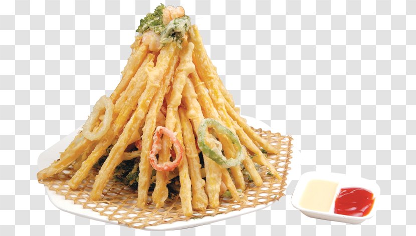 French Fries Korean Cuisine Kimchi Fried Rice Nian Gao Junk Food - Recipe - Vegetables Transparent PNG