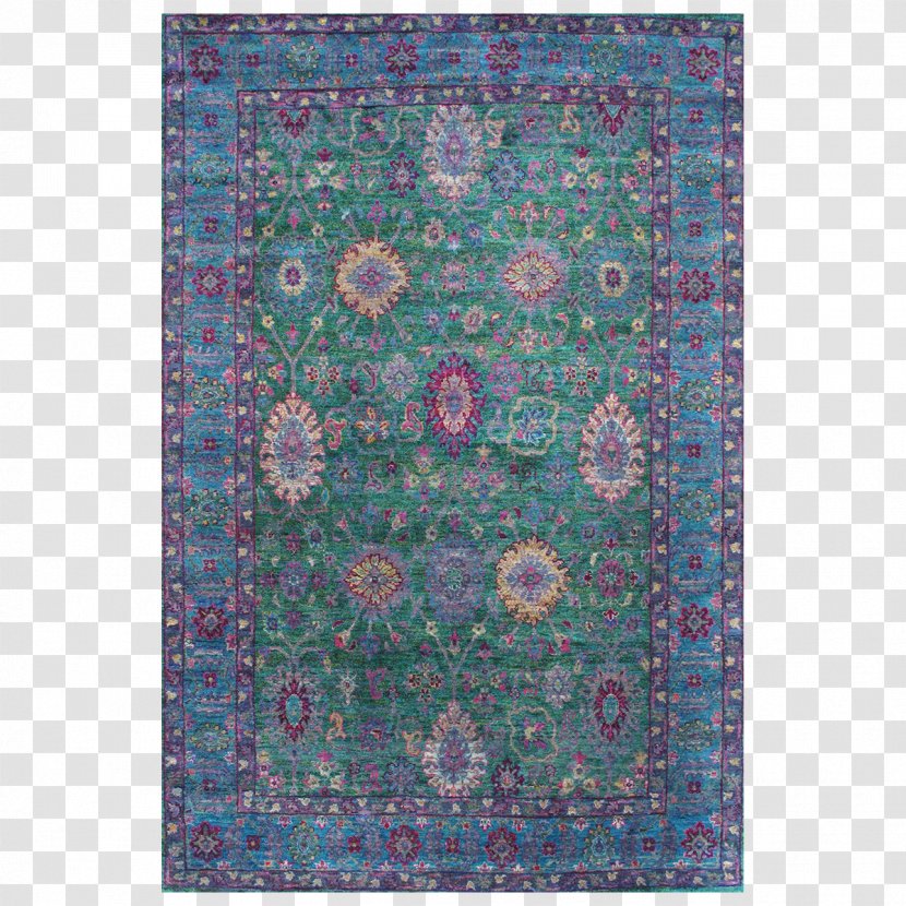 Paisley Textile Suzani Silk Green - Carpet Transparent PNG
