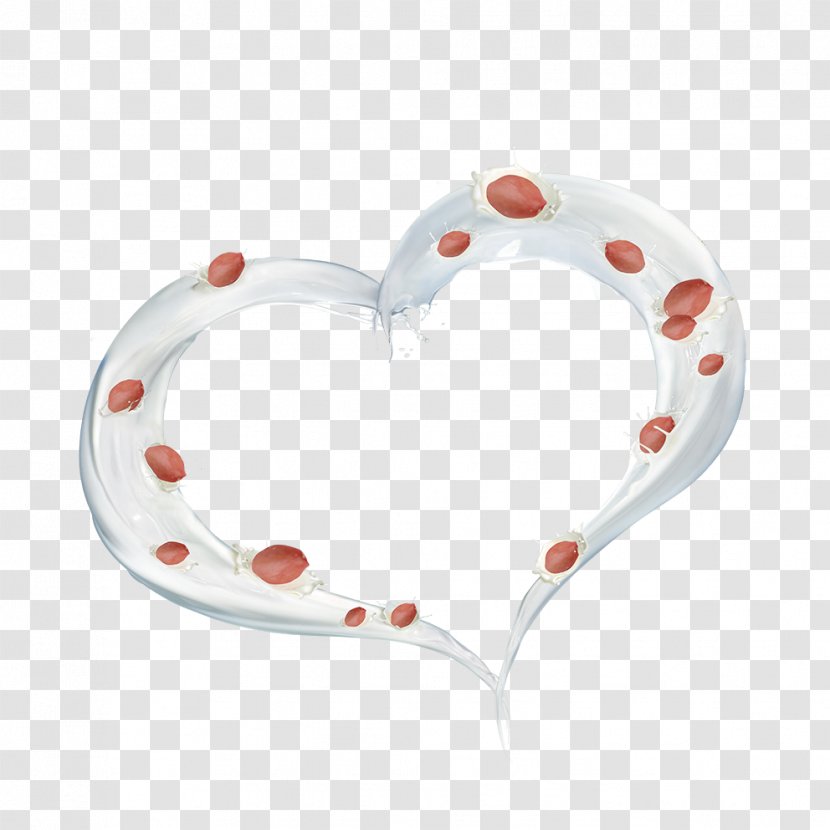 Milk Heart - Designer - Heart-shaped Transparent PNG
