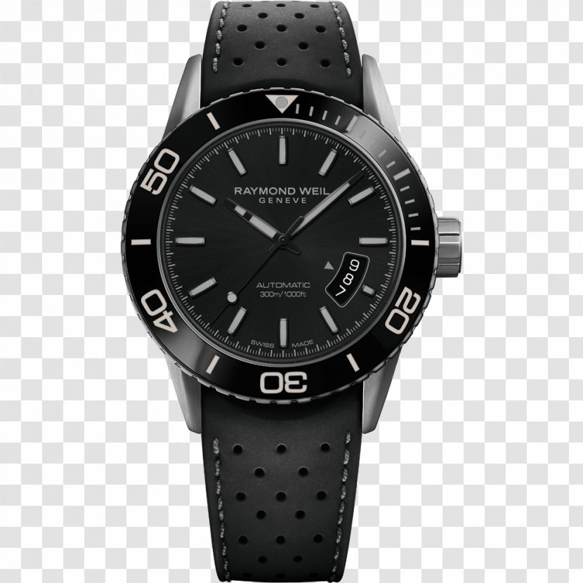 Raymond Weil Automatic Watch Diving Strap Transparent PNG