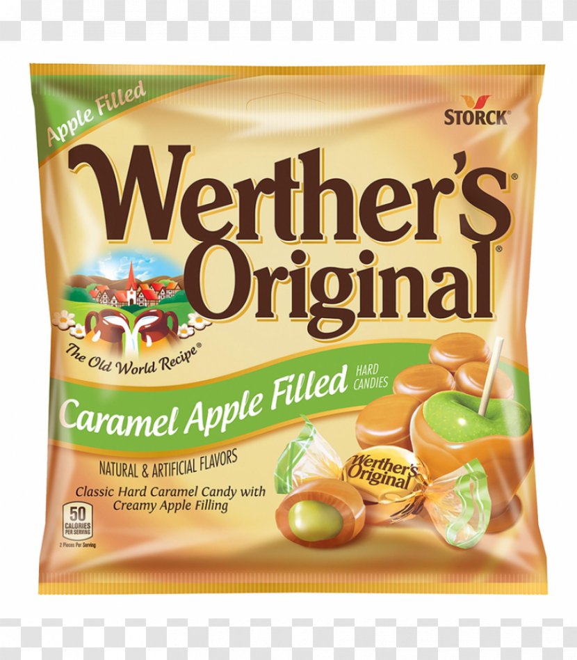 Cream Werther's Original Caramel Apple - Sugar - Candy Transparent PNG