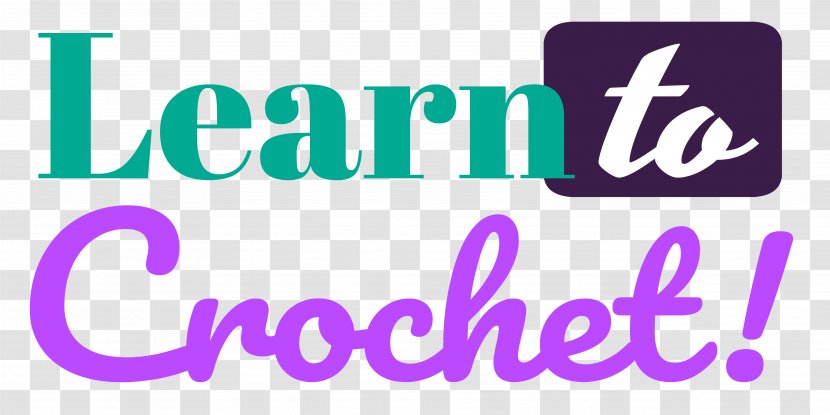 Crochet Stitch Tutorial Logo Pattern - Crocheting Transparent PNG