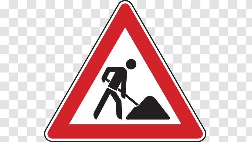 Traffic Sign Roadworks Road Signs In Singapore Warning - Red - Aluminum Foil Transparent PNG