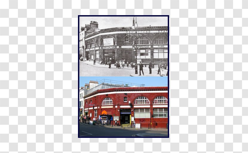 Hampstead Tube Station Heath North End Street - Facade - Kollam Junction Railway Transparent PNG