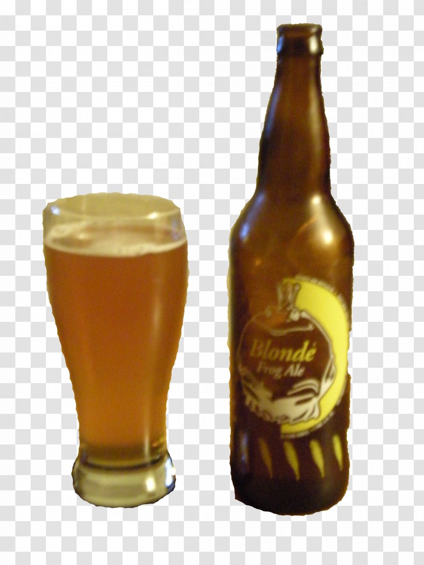 Lager Beer Bottle Wheat Pint - Glass Transparent PNG