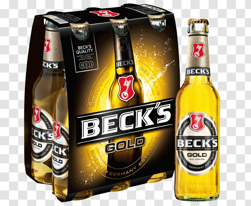 Beck's Brewery Beer Bottle Pilsner Six Pack Rings Transparent PNG