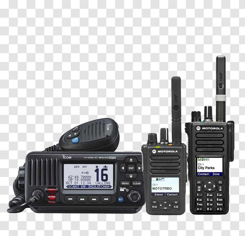 Digital Selective Calling Marine VHF Radio Icom Incorporated Very High Frequency - Communication Device Transparent PNG