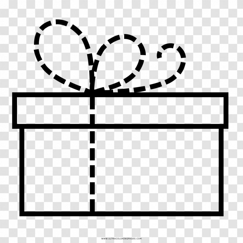 Gift Drawing Christmas Coloring Book Box - Silhouette Transparent PNG