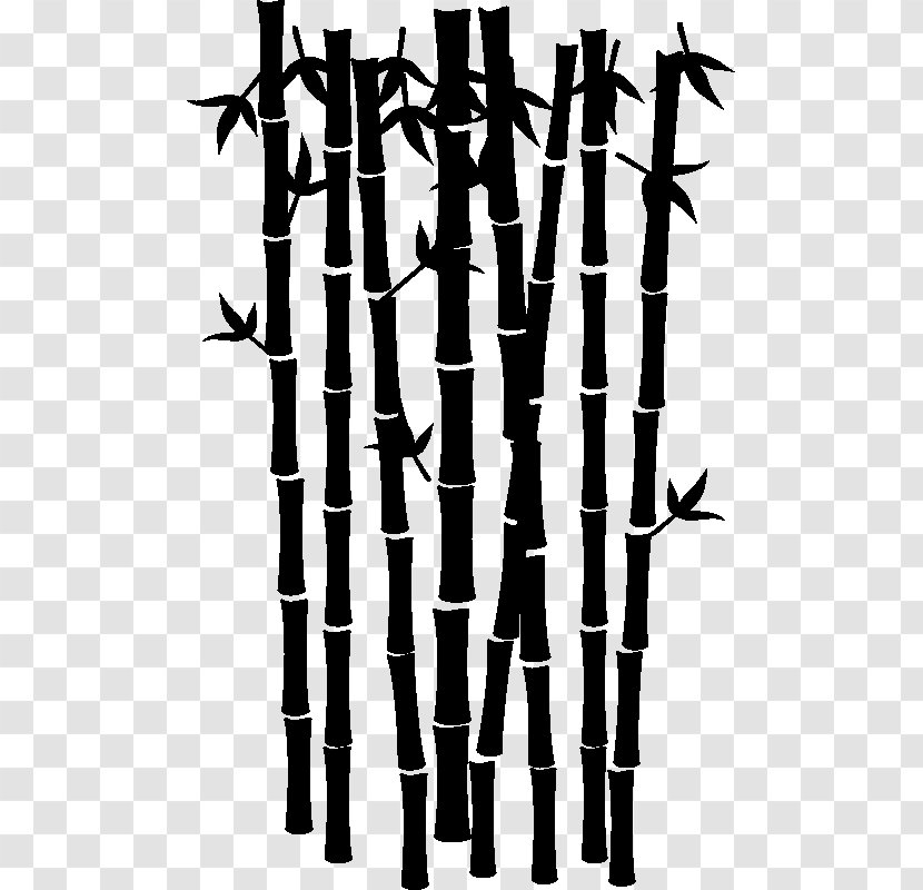 Mural Silhouette Tropical Woody Bamboos Graphic Design - Branch Transparent PNG