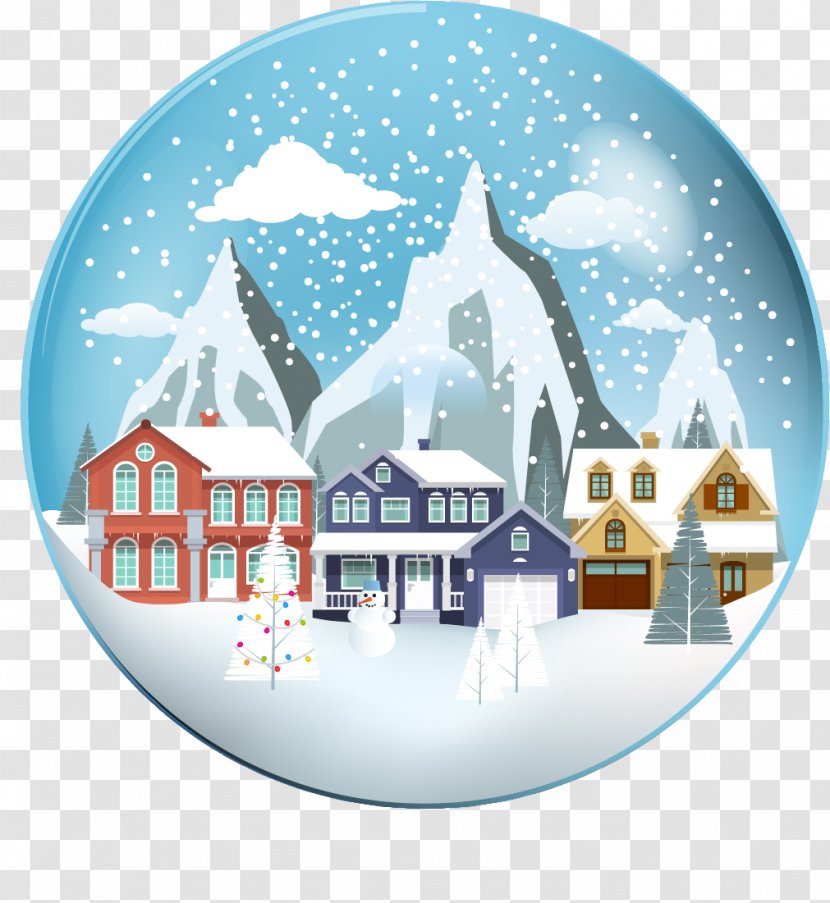 Christmas Photography Crystal Ball - Vector Snow World Transparent PNG