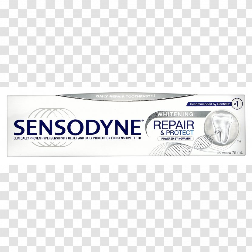 Sensodyne Repair And Protect Toothpaste Complete Protection Pepsodent - Text Transparent PNG