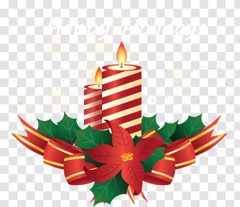 Christmas Ornament Candle - Red Stripes Transparent PNG