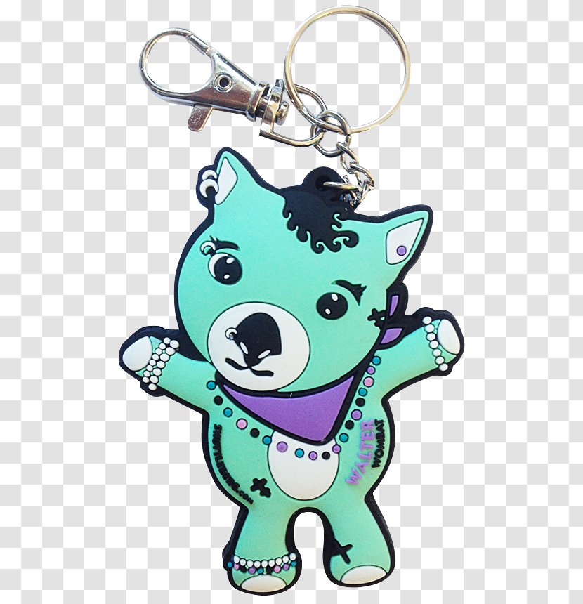 Key Chains Cartoon Animal Character Turquoise - Walter Transparent PNG