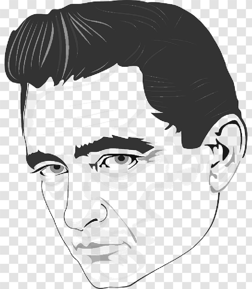 Johnny Cash Vector Graphics Art Music Painting - Silhouette - Heres Transparent PNG