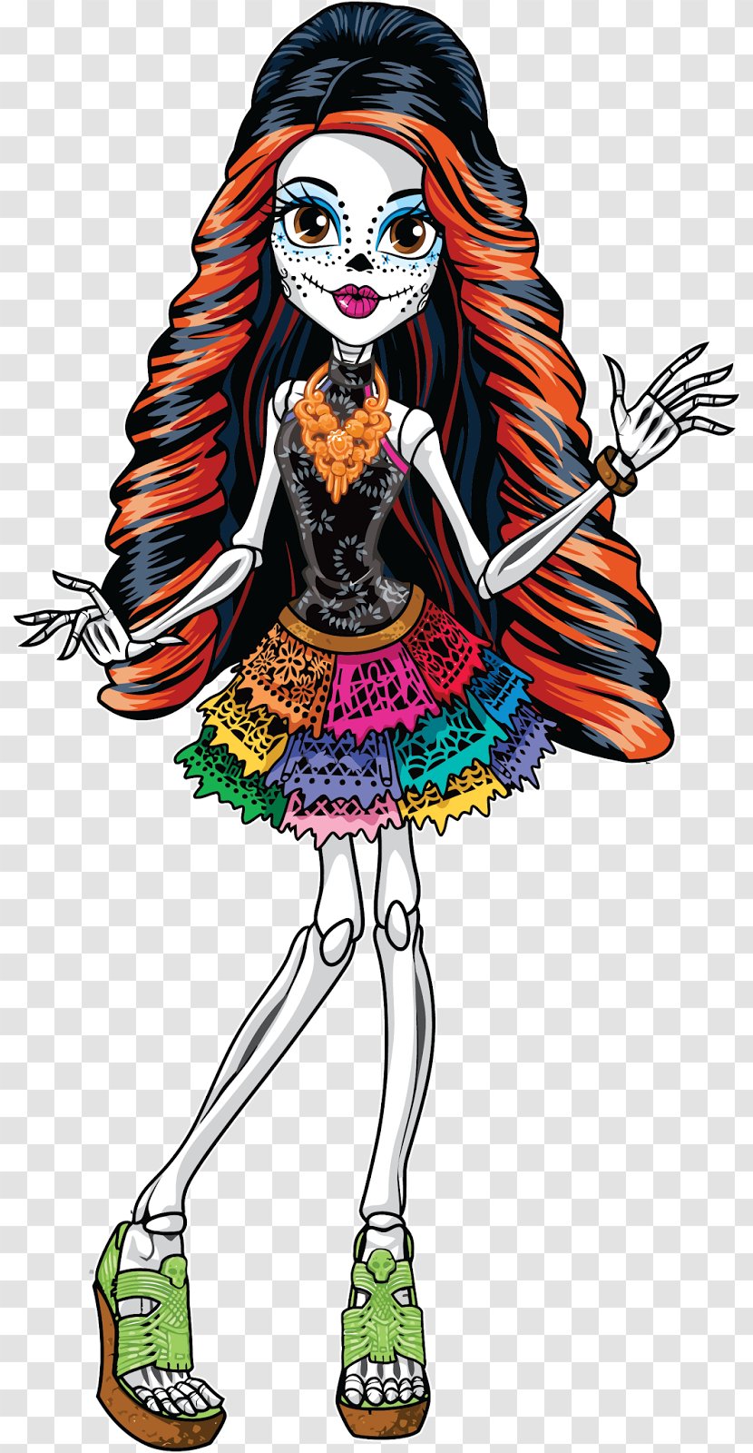 Skelita Calaveras Monster High Doll Calaca Transparent PNG