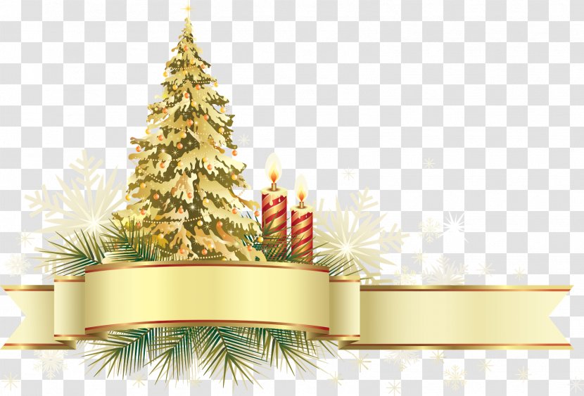Christmas Decoration Ornament Gold Tree - Gift - New Year Transparent PNG