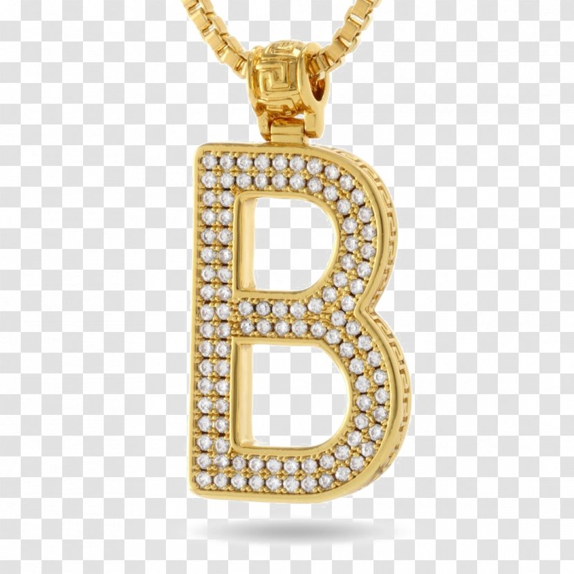 Locket Necklace Gold Plating Letter - Silver Transparent PNG