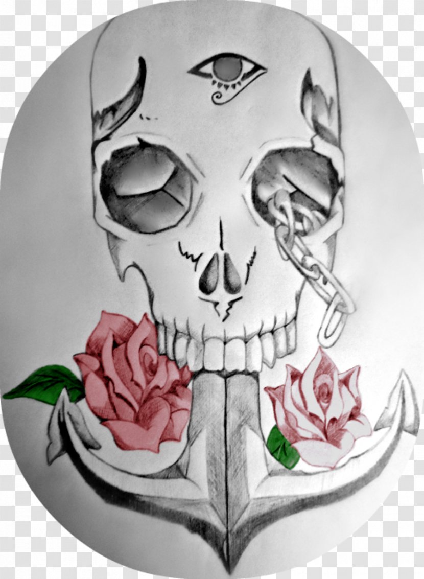 Drawing Skull /m/02csf - Bone Transparent PNG