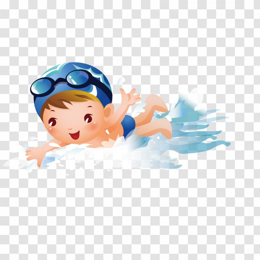 Swimming Pool Boy Clip Art - Swim Transparent PNG
