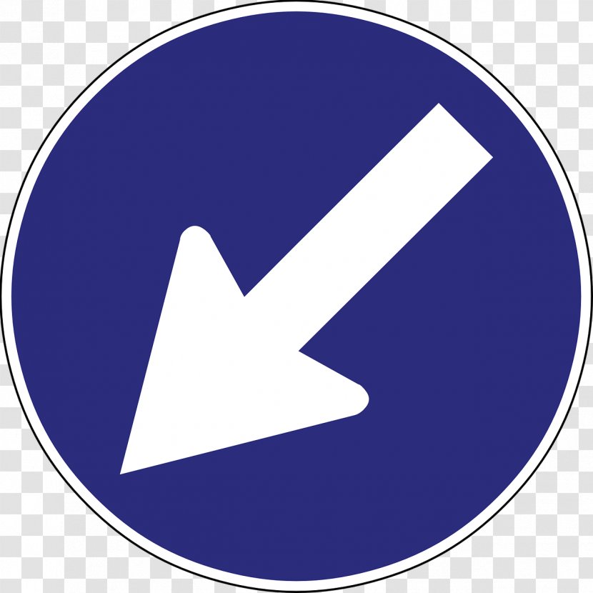 Traffic Sign M Brothers Construction Arrow Mandatory Vehicle - Triangle Transparent PNG