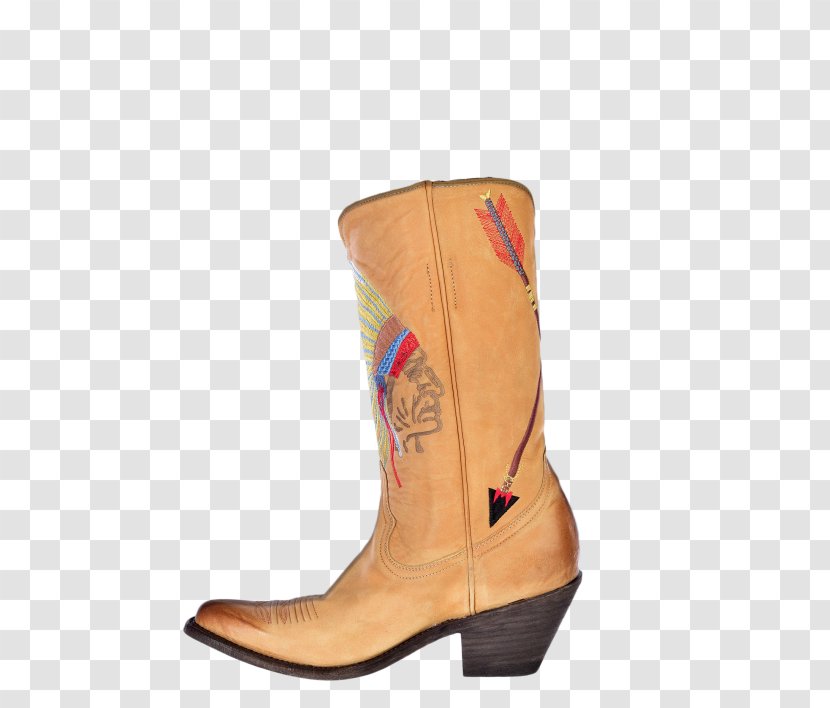 Cowboy Boot Shoe - Beige - Kemo Sabe Transparent PNG