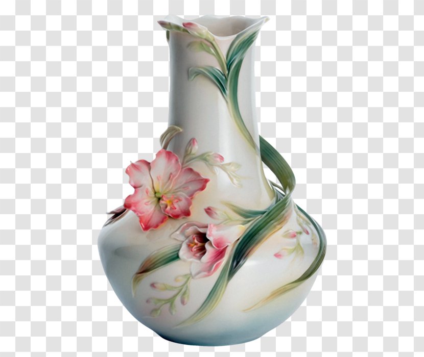 Vase Franz-porcelains Painting Ceramic Transparent PNG